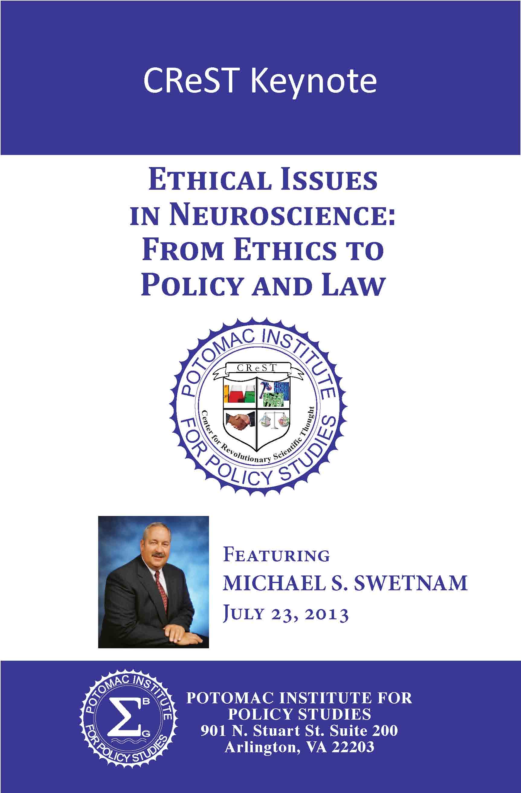 CreST Keynote - Ethical Issues in Neuroscience: From Policy to Science and Law